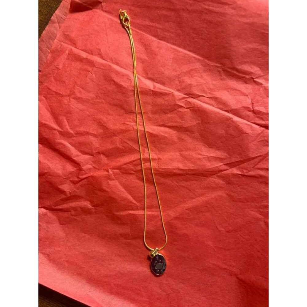 Celestial Galaxy Saturn Pendant Necklace Gold Dark Purple Stone Y2K Astro